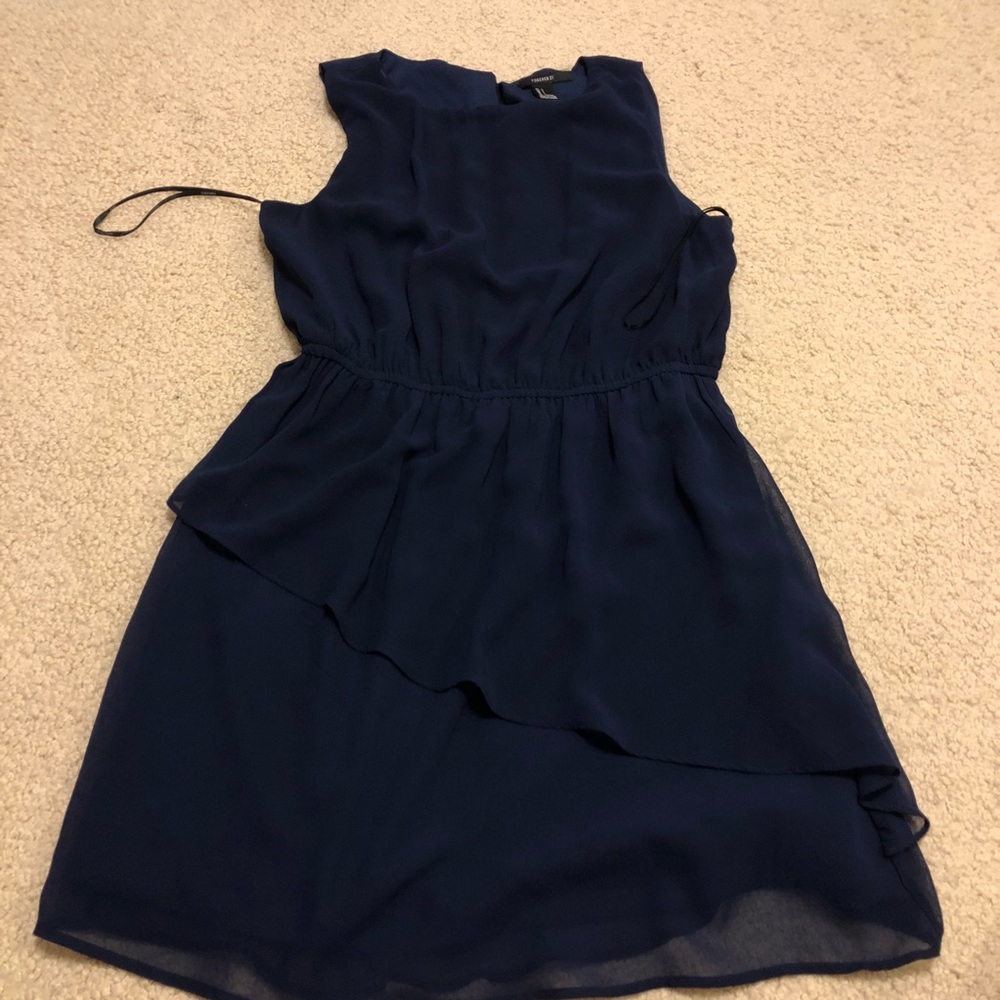 F21 DRESS NAVY
